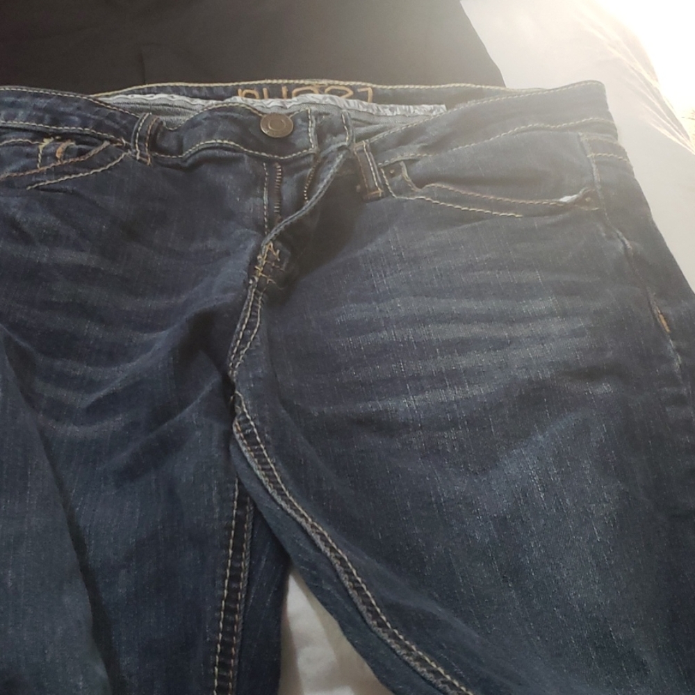 Dark denim jeans